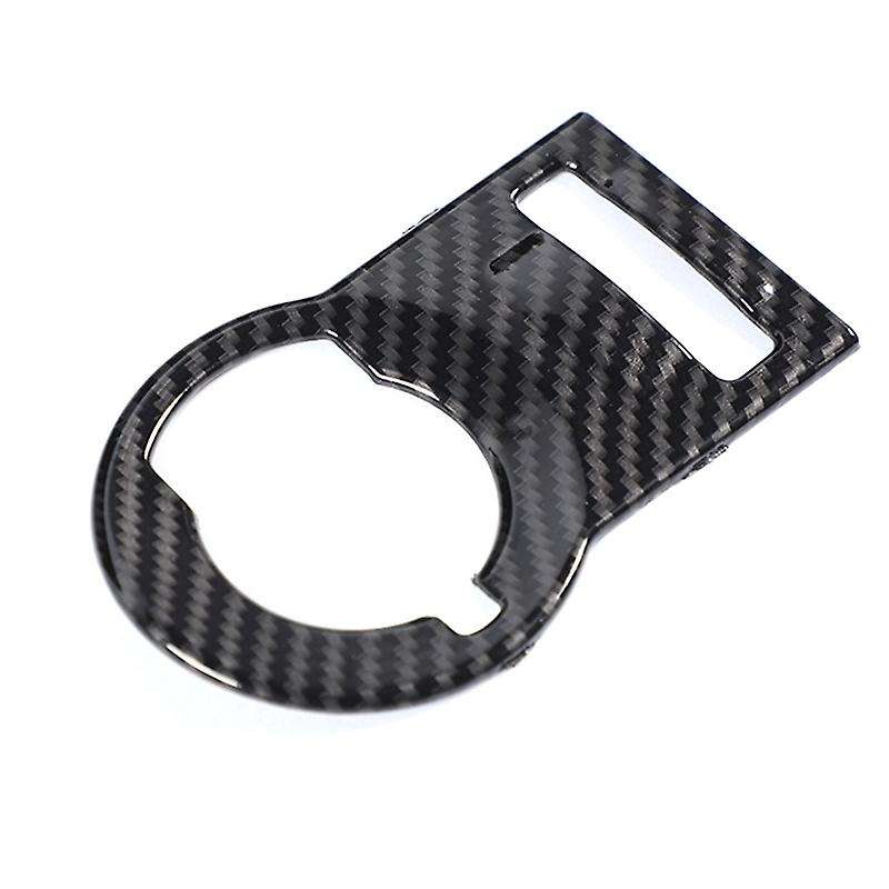 Car Headlight Switch Button Cover Interior Trim Decal ABS for 2012-2015 Accessories,Carbon Fiber