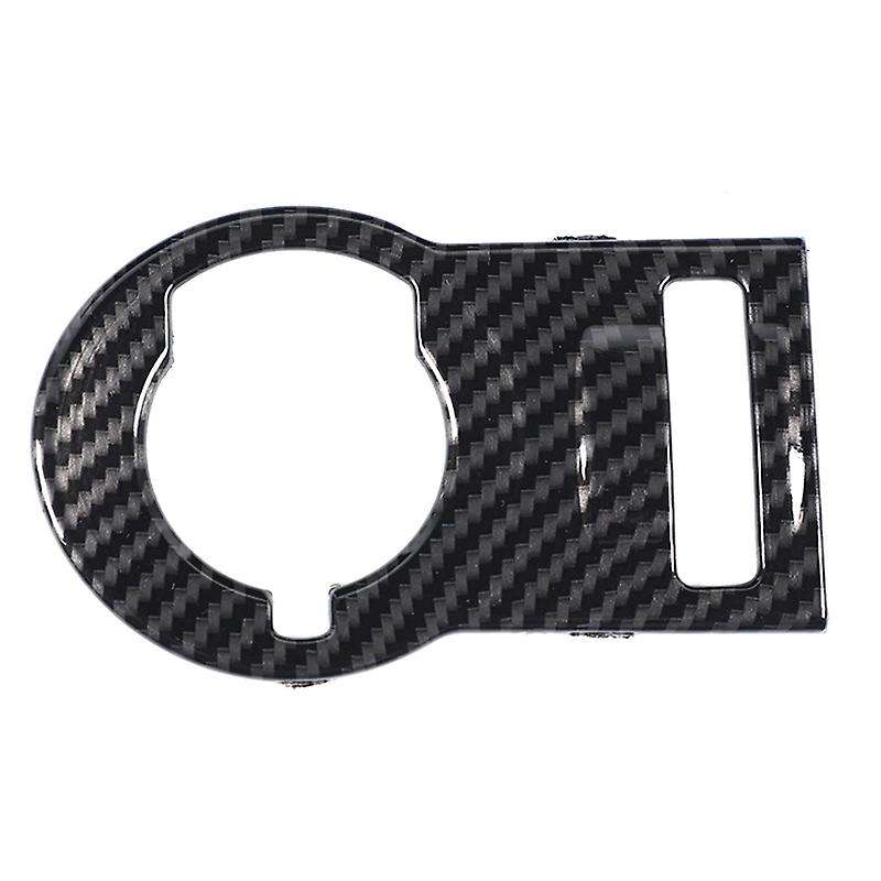 Car Headlight Switch Button Cover Interior Trim Decal ABS for 2012-2015 Accessories,Carbon Fiber