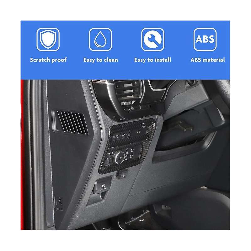 Car Headlight Switch Control Panel Decoration Cover Trim Stickers for 2021 2022 2023 Interior Access
