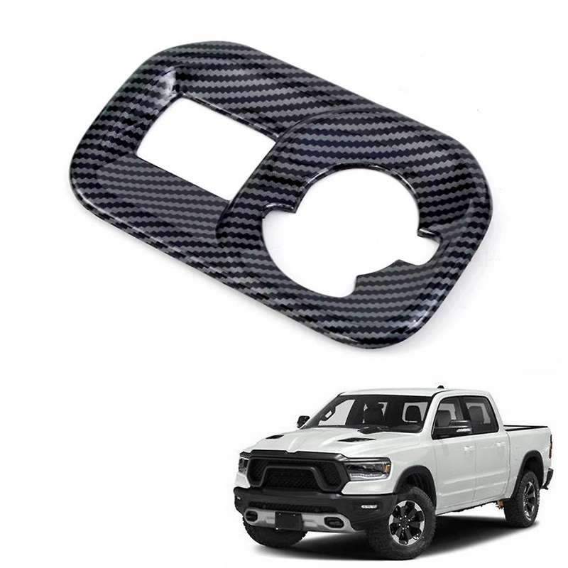 Car Headlight Switch Button Panel Cover Trim for Ram 1500 2500 3500 2019-2023 Accessories Abs Carbo