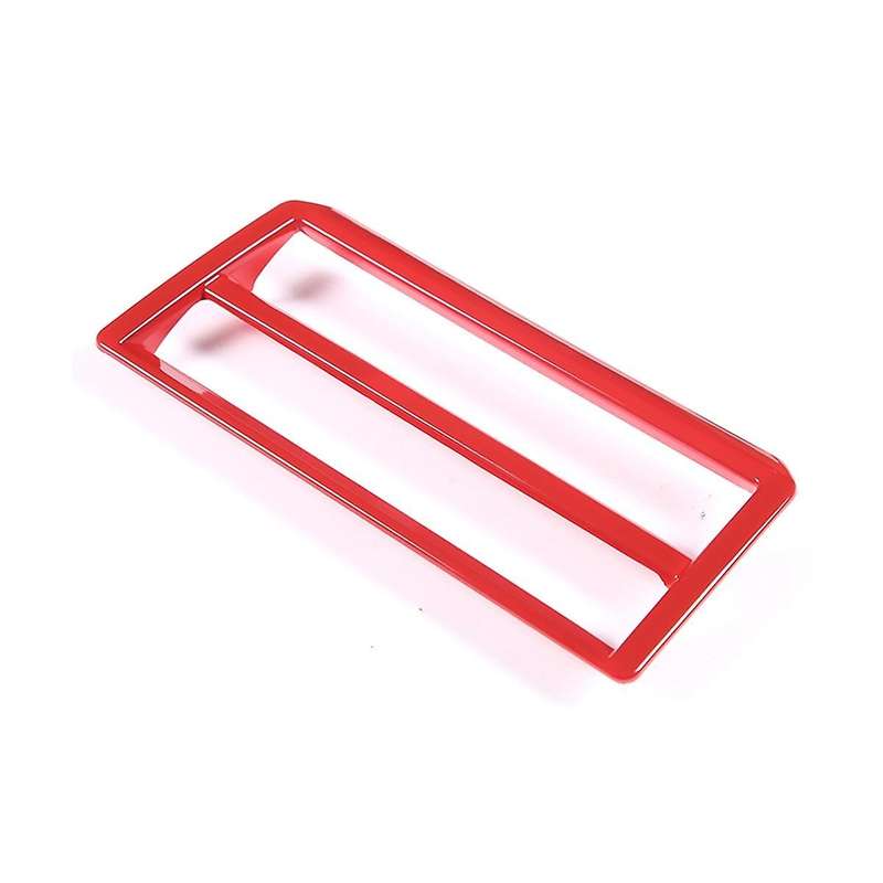 Car Headlight Switch Decorative Frame Cover Accessories Abs Sports Red for /sequoia 22