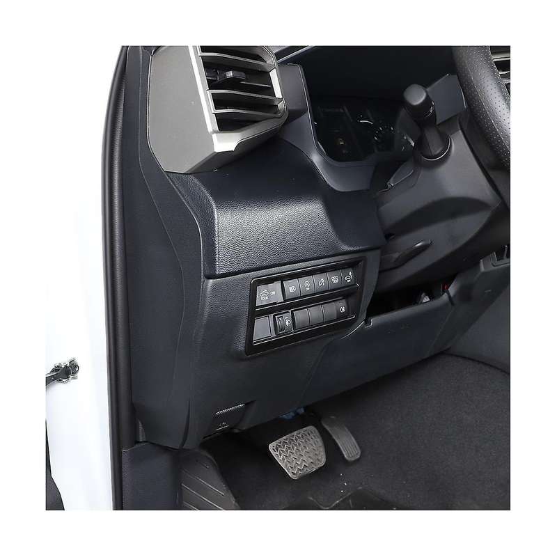 Car Headlight Switch Decorative Frame Cover Accessories Abs Black for /sequoia 22