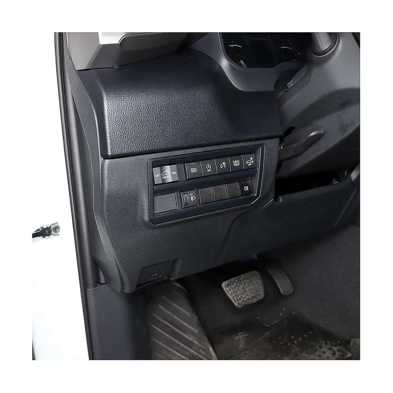 Car Headlight Switch Decorative Frame Cover Accessories Abs Black for /sequoia 22