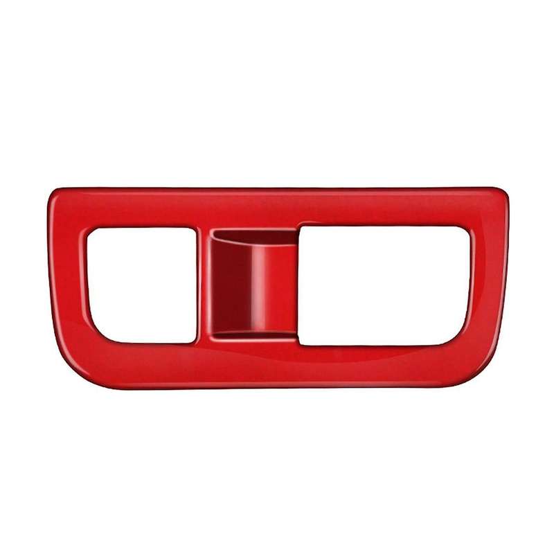 Car Headlight Switch Frame Trim Cover for 2024+ Car Interior Accessories Red