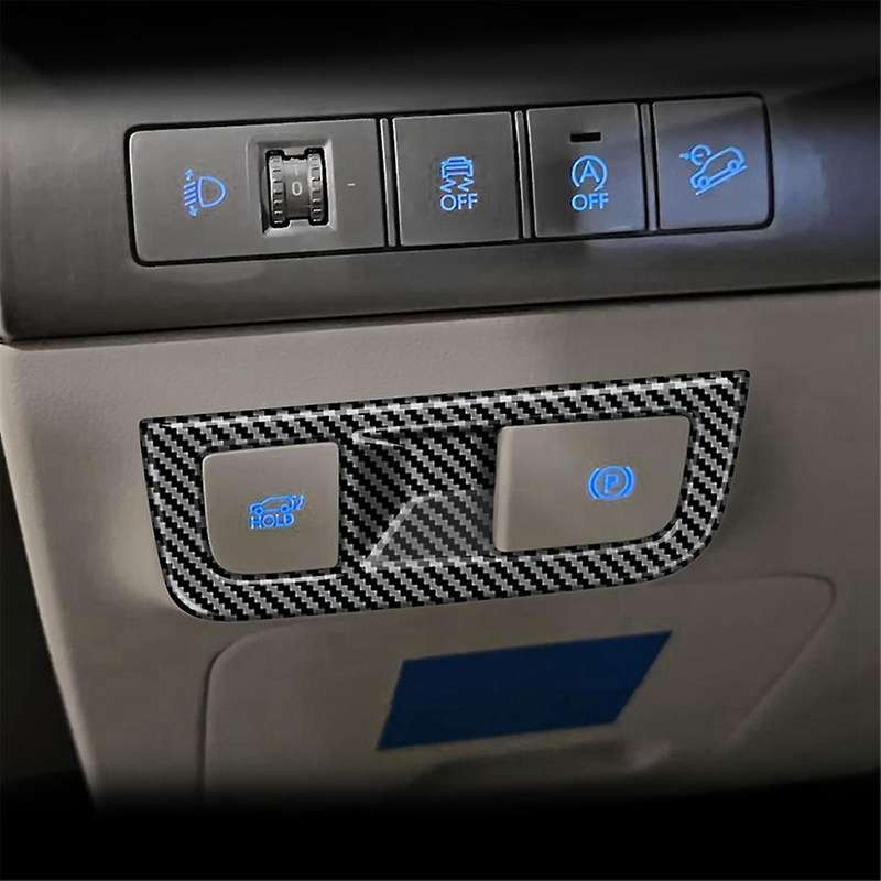 Car Headlight Switch Frame Trim Cover for 2024+ Car Interior Accessories Wood Grain