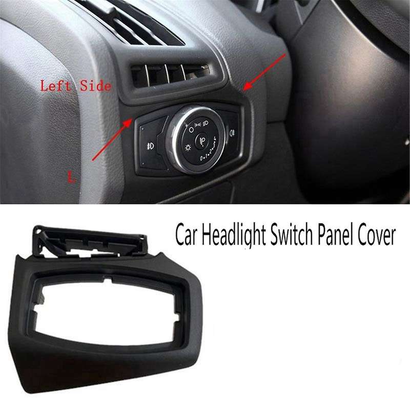Car Headlight Switch Knob Trim Panel Frame Cover for Focus 12-14 Head Light Lamp Switch Button Caps