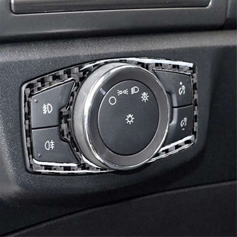 Car Headlight Switch Trim Car Headlight Switch Decor Sticker Car Interior Modification Parts for For