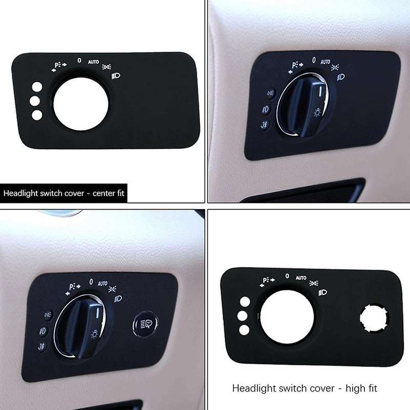 Car Headlight Switch Panel Headlight Switch Adjustment Panel Cover for W219 300 350 500 2007-2009 B