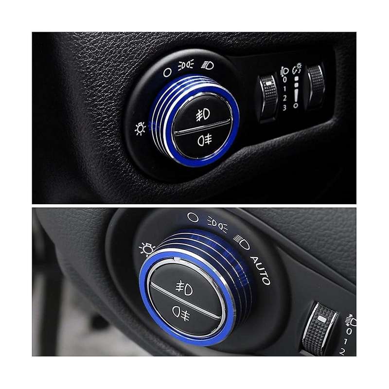 Car Headlight Switch Knob Cover Trim Interior Decoration Accessories for Grand 2014-2021