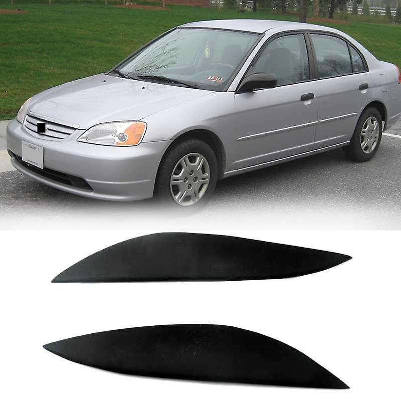 Car Headlights Eyebrow Eyelid Trim Cover Sticker Refitting for 2001-2003