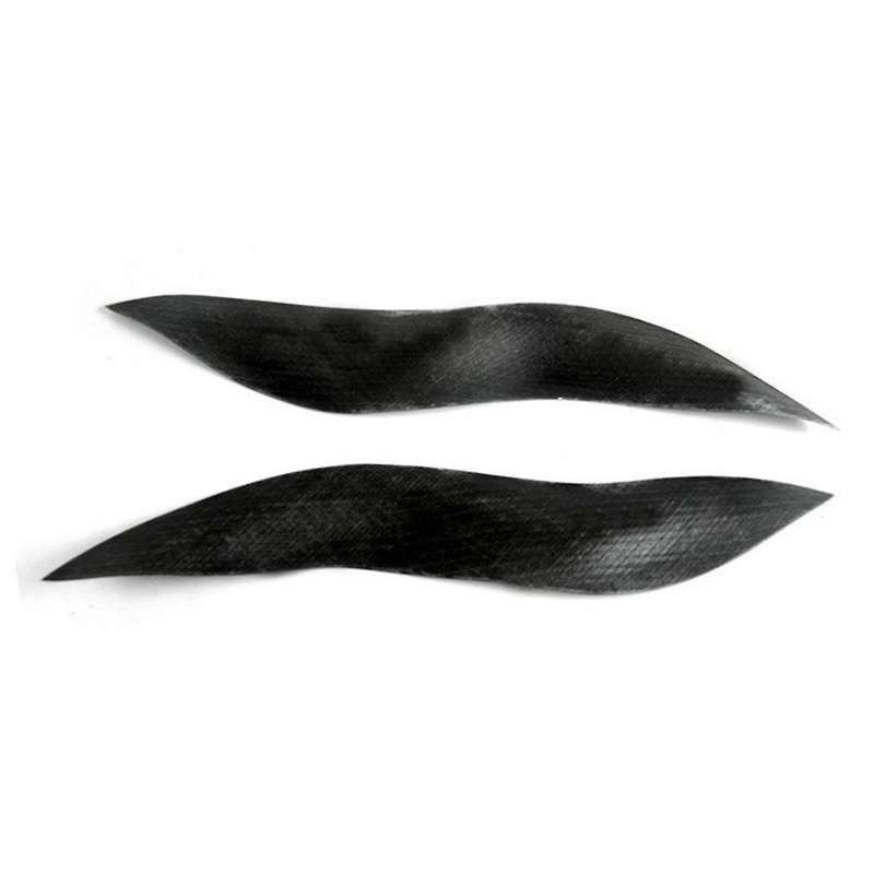 Car Headlights Eyebrow Eyelid Trim Cover Sticker Accessories for Smart 2003 Carbon Fiber