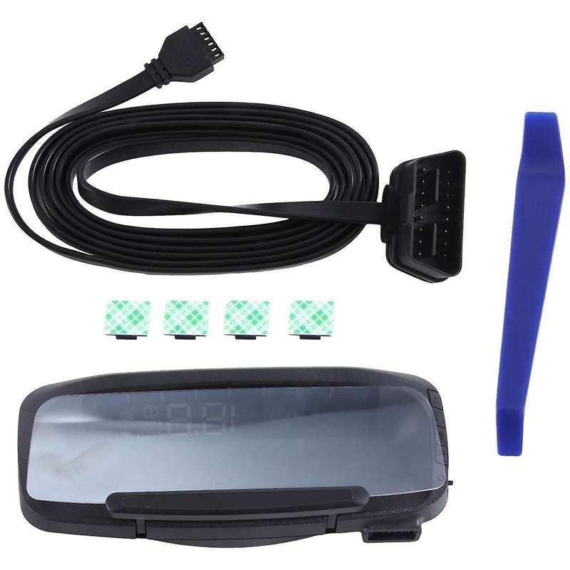Car Head-up Display Car Hud Universal Obd2 Gps Speedometer Odometer As Shown