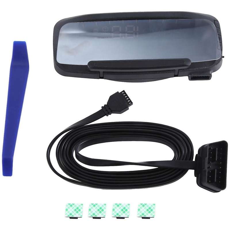 Car Head-up Display Car Hud Universal Obd2 Gps Speedometer Odometer As Shown