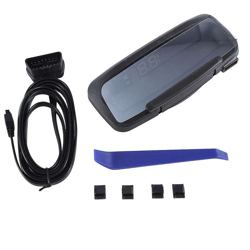 Car Head-up Display Car Hud Universal Obd2 Gps Speedometer Odometer Black