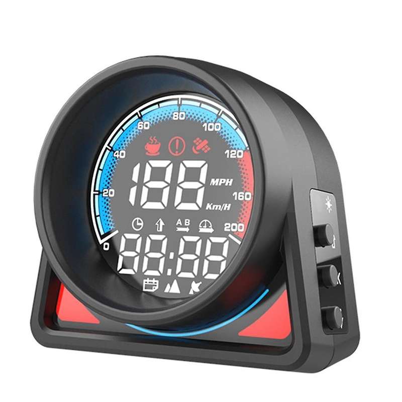 Car Head-Up Display GPS Digital Speedometer / with LED Display Speed Alert Fatigue Driving Reminder