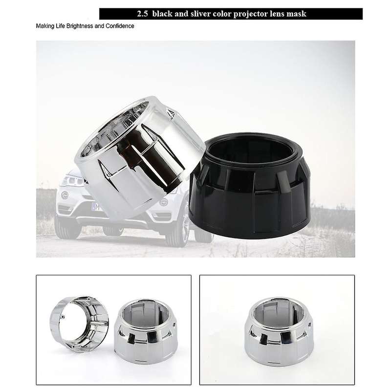 Car Headlights Modified Double Lamp Lens Cover 2.5 Inch Decorative Cover Decoration Q5 Sea Five Spec