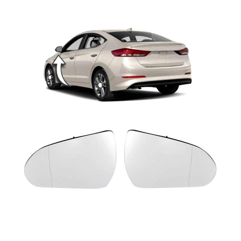 Car Heated Rearview Mirror Glass for 2015-2017 Exterior Side Reflective Glass Lens 87611F2010 87621F