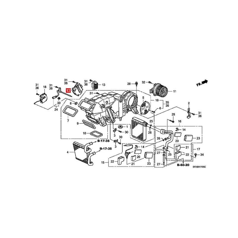 Car Heater Air Door Actuator for PILOT 3.5L V6 2010-2015 for 3.7L V6 2008-2013 79260STXA01 79260SZA3
