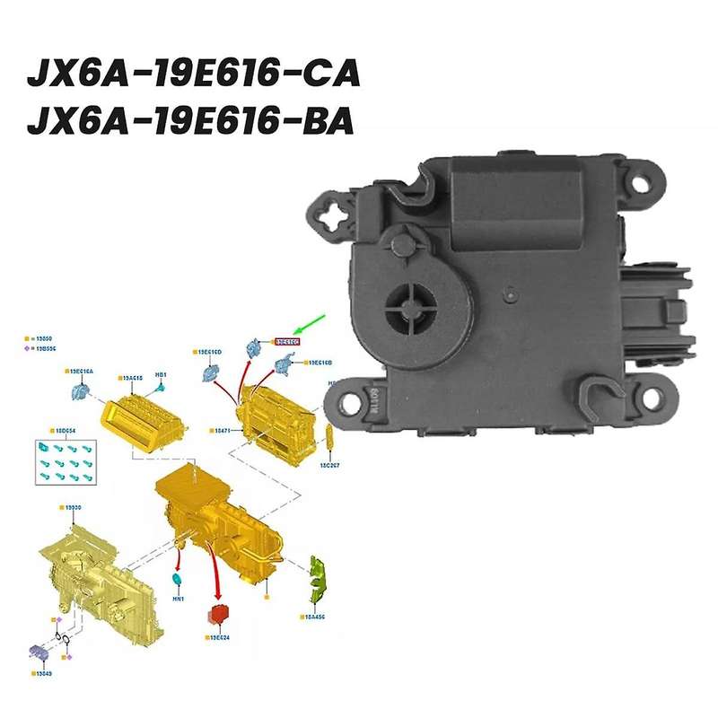 Car Heater Box Motor JX6A-19E616-CA for Focus MK4 2019-2024 JX6A-19E616- Air Conditioning Heating Ac