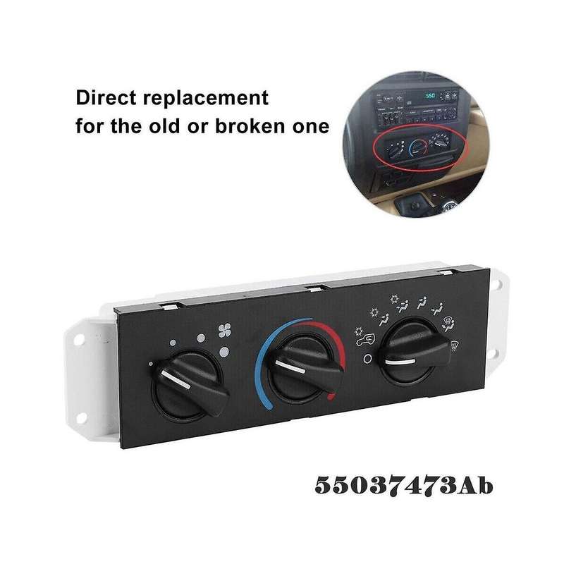 Car Heater Heat Fan Climate Control Switch with Ac for Wrangler 1999-2004 55037473ab
