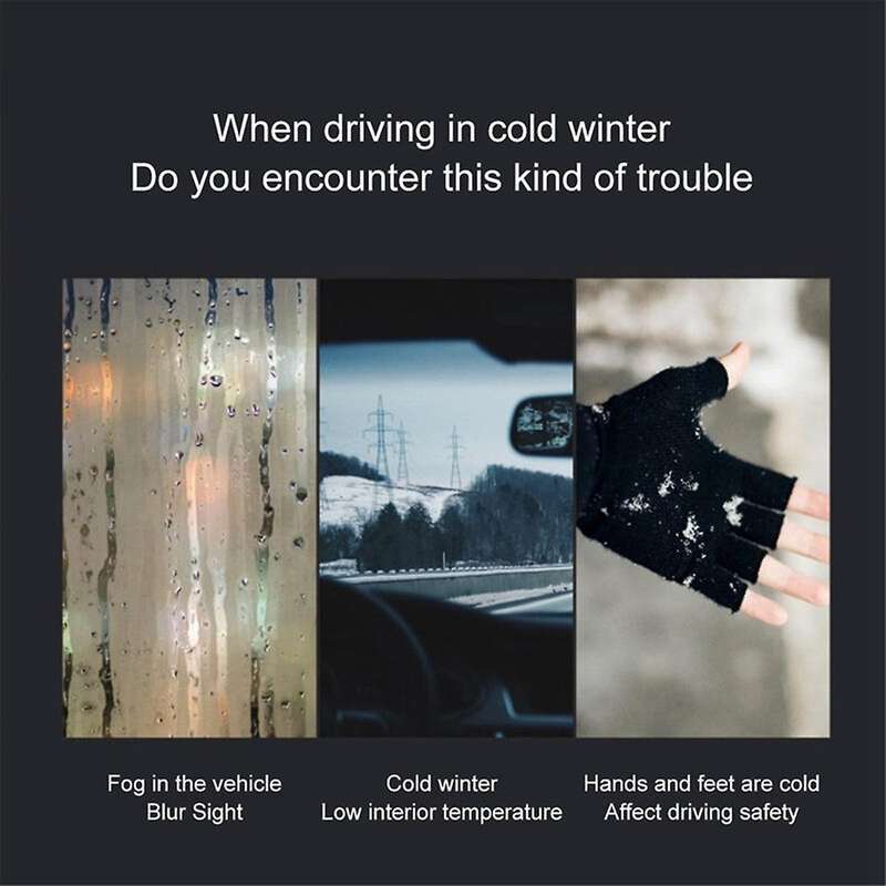 Car Heater Fast Heating & Cooling Fan Electric Car Heater Defroster Demister Windshield Defroster(12