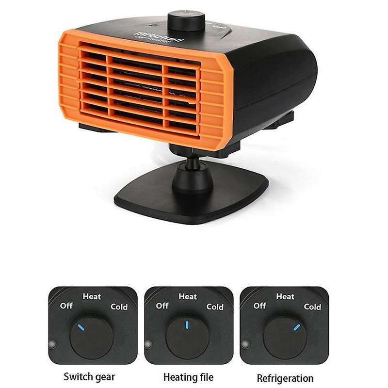Car Heater Defroster, Windshield Defogger, 2 in 1 Auto Heater/Cooling Fan Car Windscreen Demister He