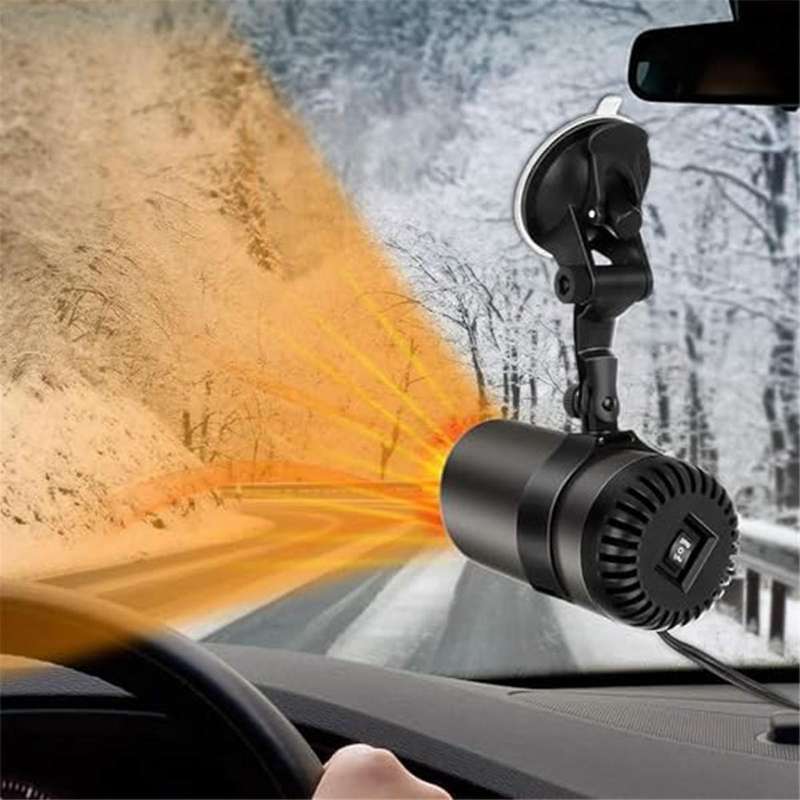 Car Heater, 12v 150w Portable Windshield Defogger and Defroster, Plug-in Car Windshield Fan, Suitabl
