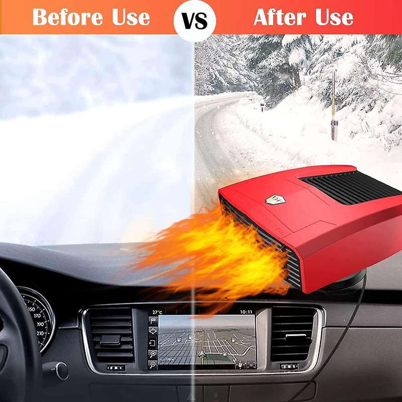 Car Heater, 12v 180w Portable Heater Fan (black)
