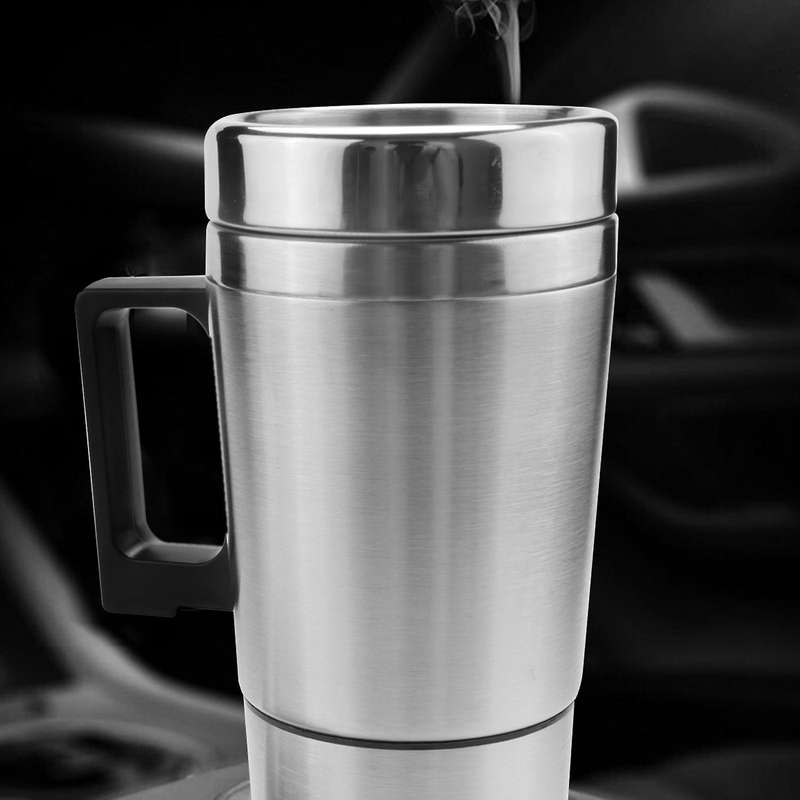 Car Heating , Simple 12v 300ml Portable In Car Coffee Maker Tea Pot Vehicle Heating Cup Lid Outdoor