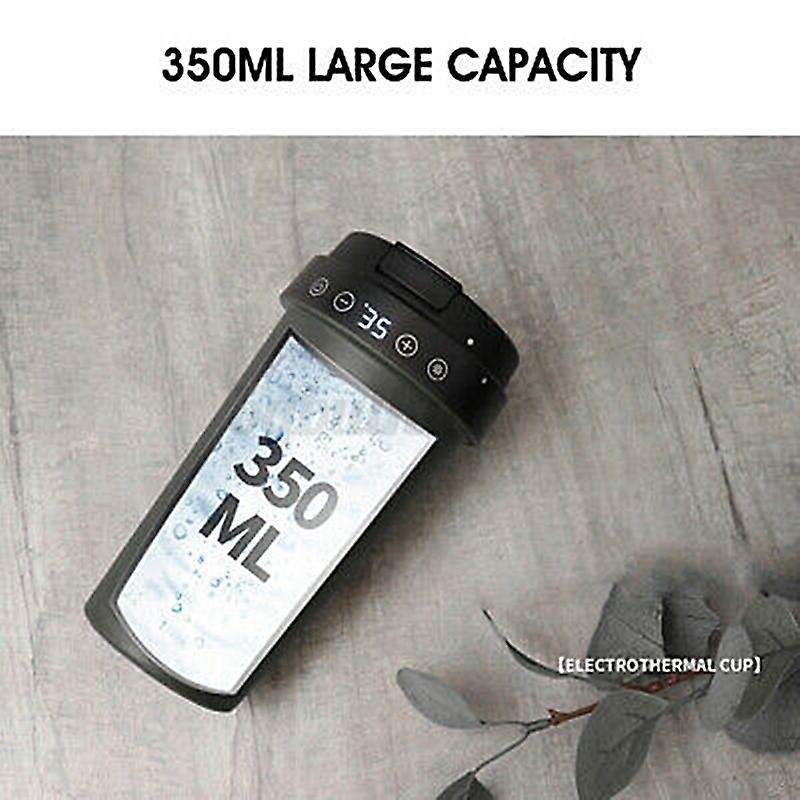 Car Heating Cup Electric Water Cup Display Temperature LCD Display Temperature Kettle Coffee Tea 350