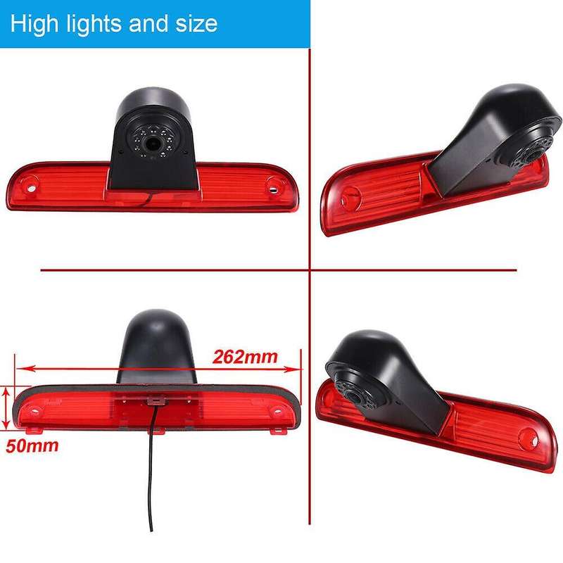 Car High Brake Light Reversing Camera Rear View Camera for Fiat Ducato X250 X290 Peugeot Boxter Cit