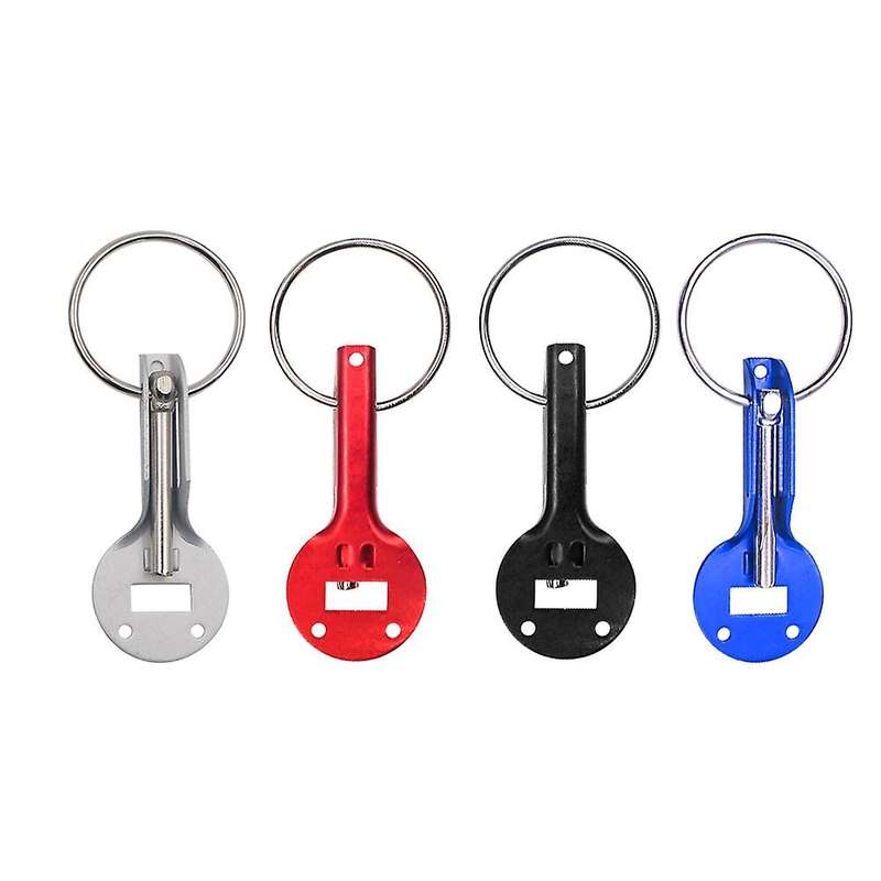 Car Hood Fasten Pin Aluminum Alloy Hood Lock Pins Lock Latch Mount Kit Universal Red