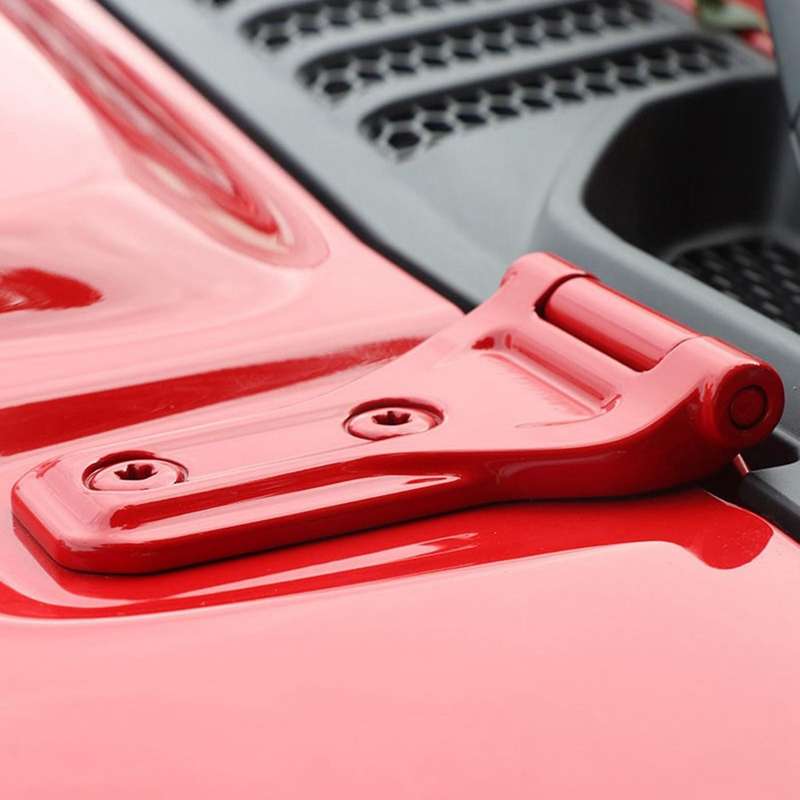 Car Hood Engine Hinge Decor Cover Trim for JL JT 2018-2021