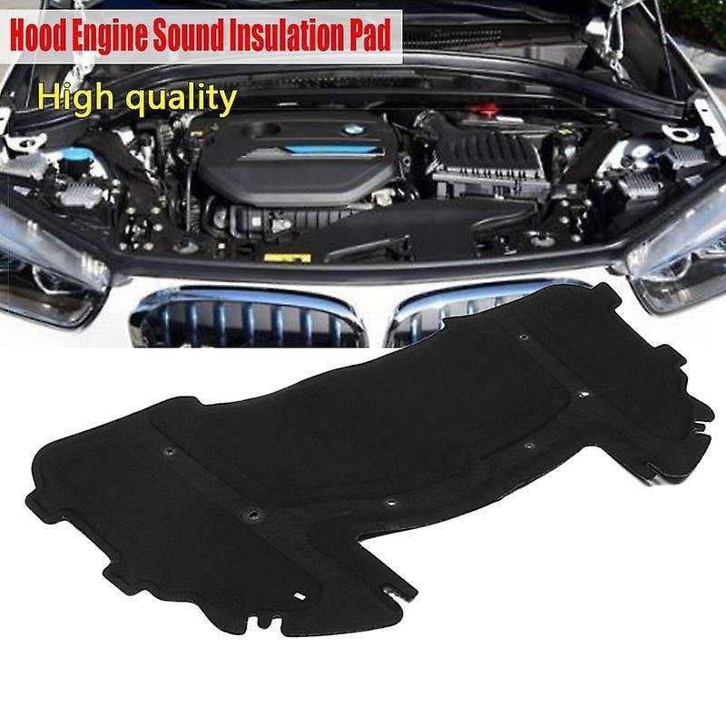 Car Hood Engine Sound Insulation Pad Cotton 126.5 x 64.5cm for- E90 E91 E92 E93 323I 325I with Rivet
