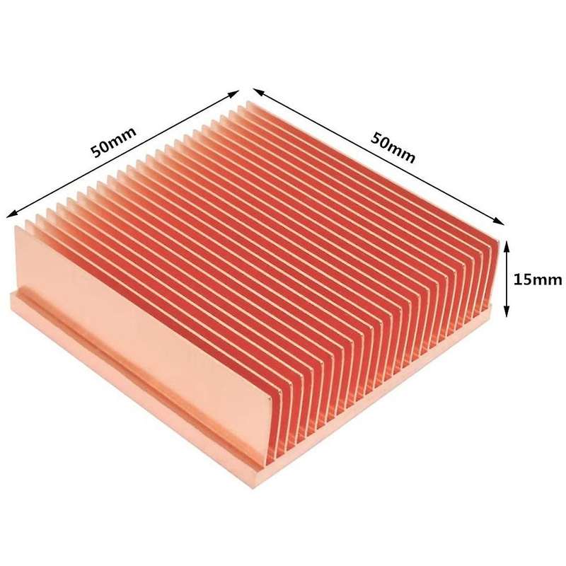 Pure Copper Radiator DIY Radiator Cooler is Suitable for Electronic 3D Printer Chip IC