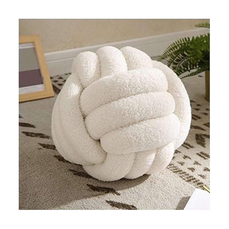 Pure Cotton Diy Hand-knotted Cushion Comfortable Car Waist Pillow Sofa Cushion Soft Office Pillow
