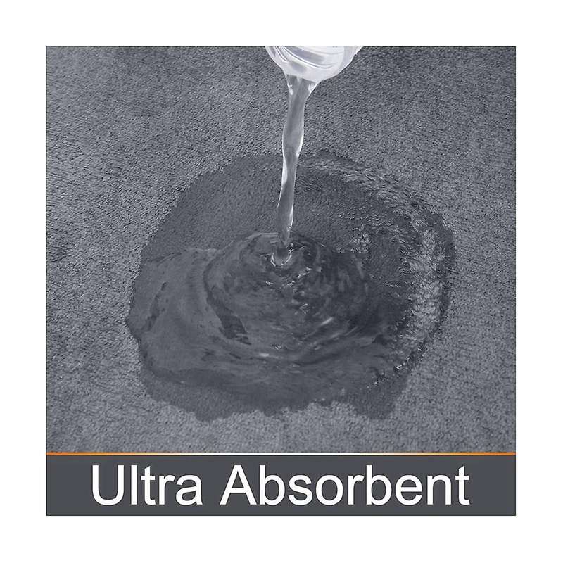 Pure Color Thickened Memory Foam Flannel Carpet Bathroom Door Mat Absorbent Mat Toilet Non- Mat