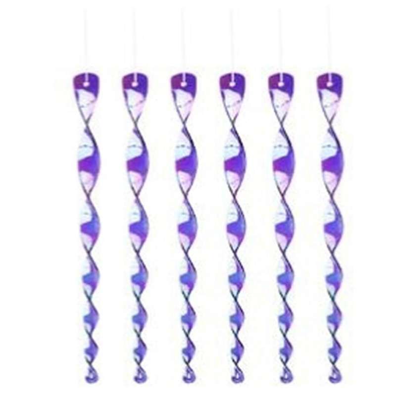 Purple 30cm Bird Repellent Reflex Startle Stick - Decorative Rotating Control - Keep Birds Away