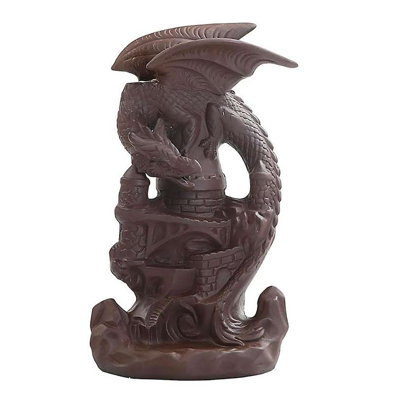 Purple Clay Incense Burner Dragon Backflow Incense Burner Aromatherapy Ornament Pterodactyl Holder