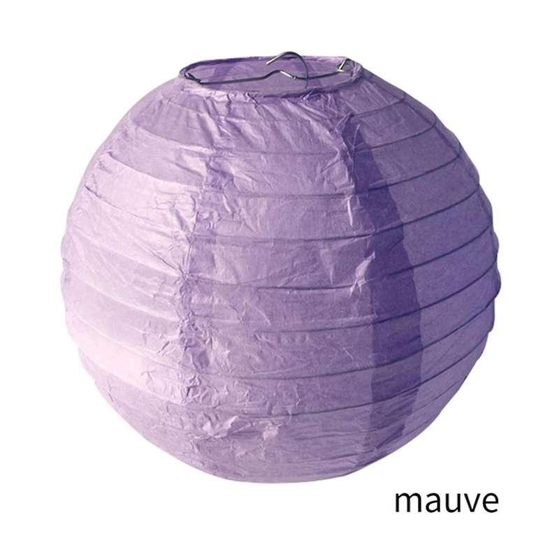 Purple Paper Lanterns, Diy Round Lanterns Suitable for Weddings, Shopping Malls, Schools, Outdoor Ac