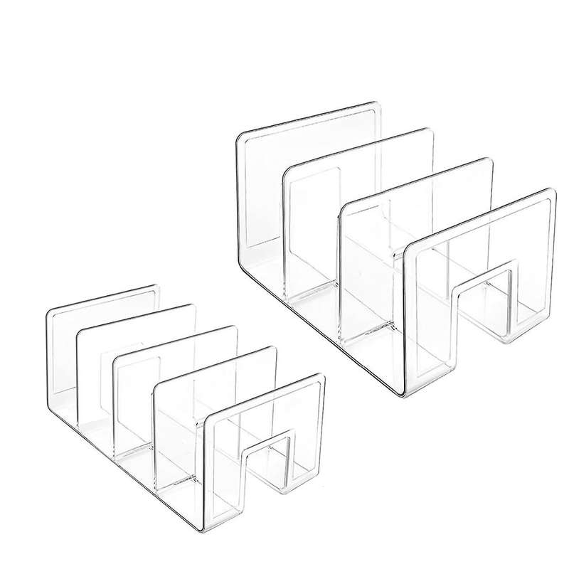 Purse Organizer for Closet, Acrylic Clear Purse Storage Organizers, 2 PCS Different Size Divider Ho