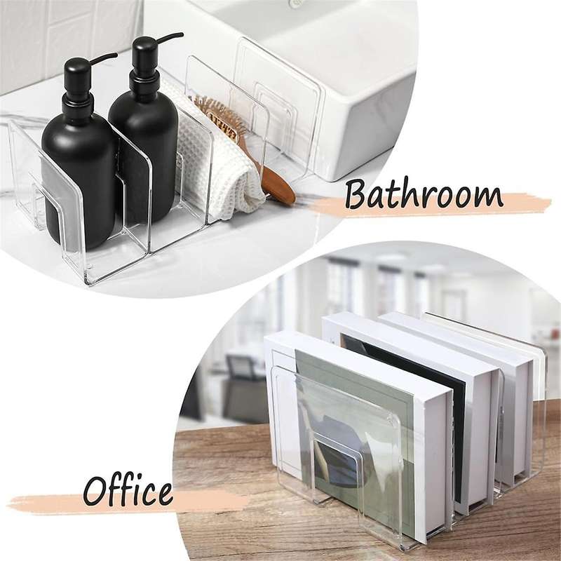 Purse Organizer for Closet, Acrylic Clear Purse Storage Organizers, 2 PCS Different Size Divider Ho