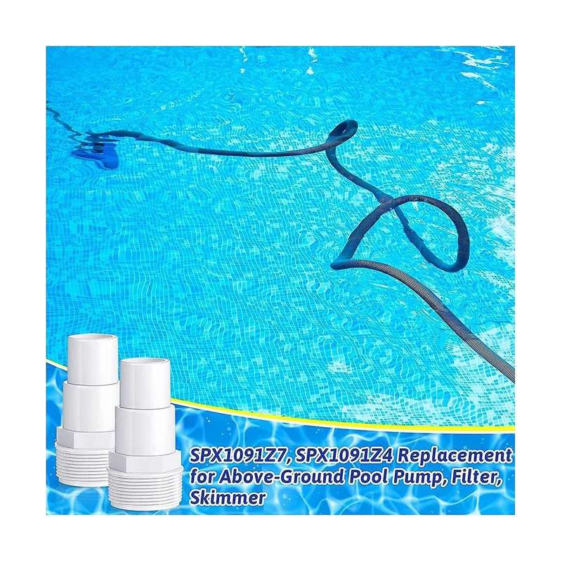 PVC Tube Fitting Adapter 3.8cm/1.5Inch Threaded Hose Fittings Connector Equipment for SPX1091Z7 SPX1