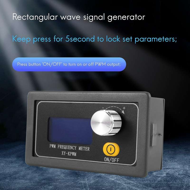 PWM Frequency Duty Adjustable Square Wave Signal Generator Module 1HZ-150KHZ Signal Generator LCD D