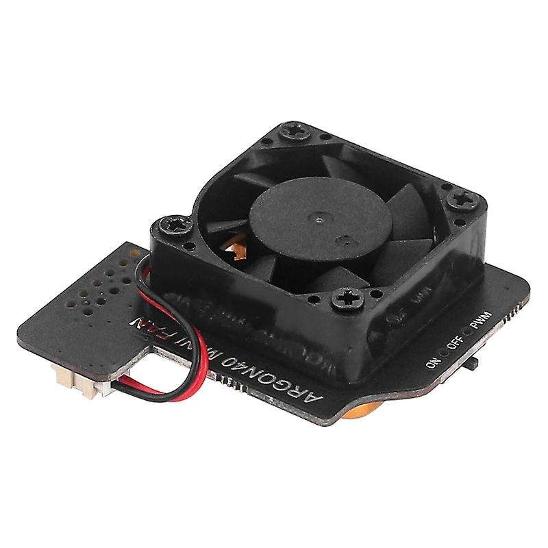 PWM Mini Fan with Switch for 4B+/3B+ Metal Base Radiator with Switch Button