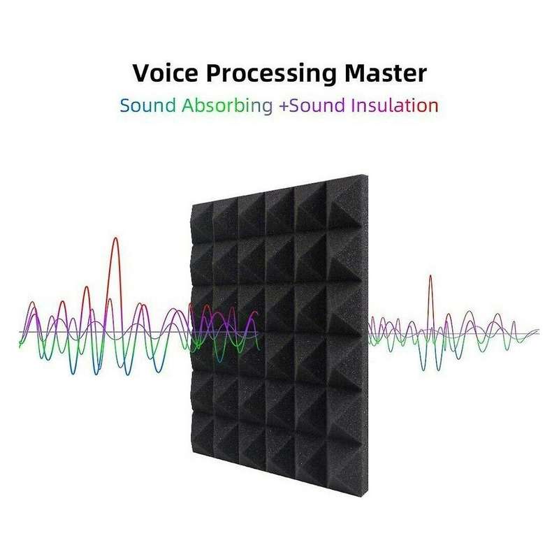 Pyramid Shape Soundproof Foam Sound Proof Padding Treatment Panel