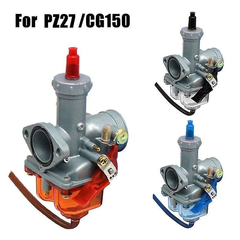 PZ27 PZ27MM Motorcycle Carburetor with Oil Pan Suitable for Motorcycle TTR250 CG200 Blue