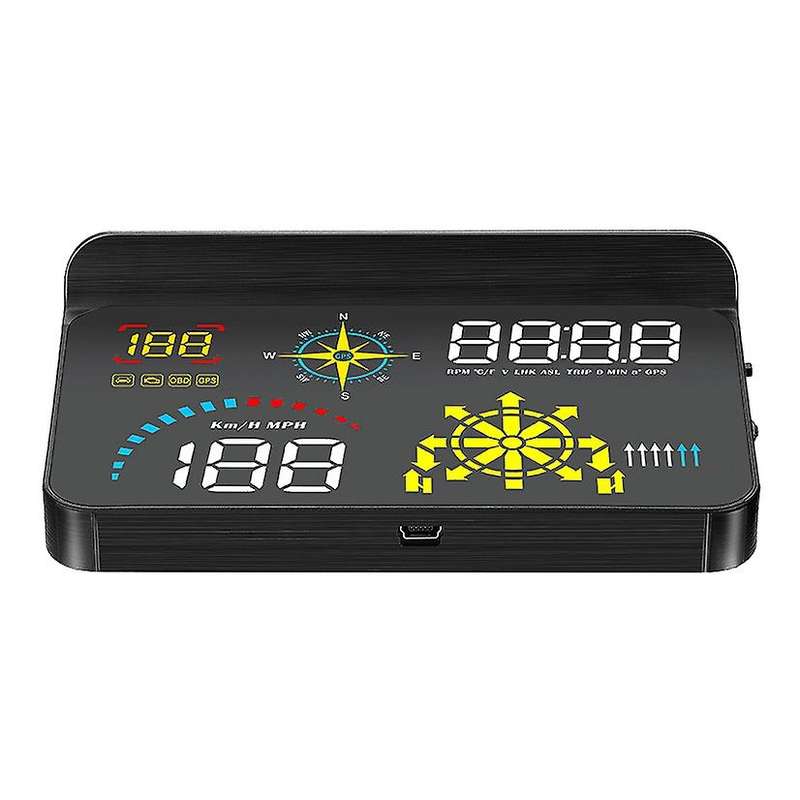 Q10 Windshield Projector OBD2 Scanner with Live Navigation GPS HUD Speed Fuel Consumption Car Speedo