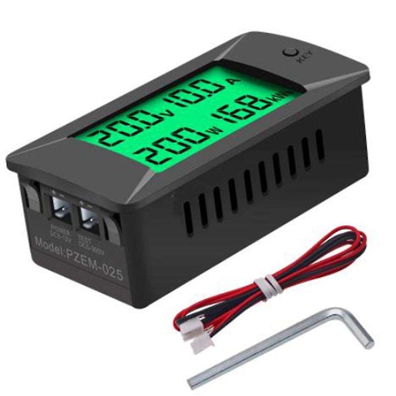 PZEM-025 DC Digital Battery Tester Bidirectional Ammeter Voltmeter Power Energy Watt Meter 0-300v 10