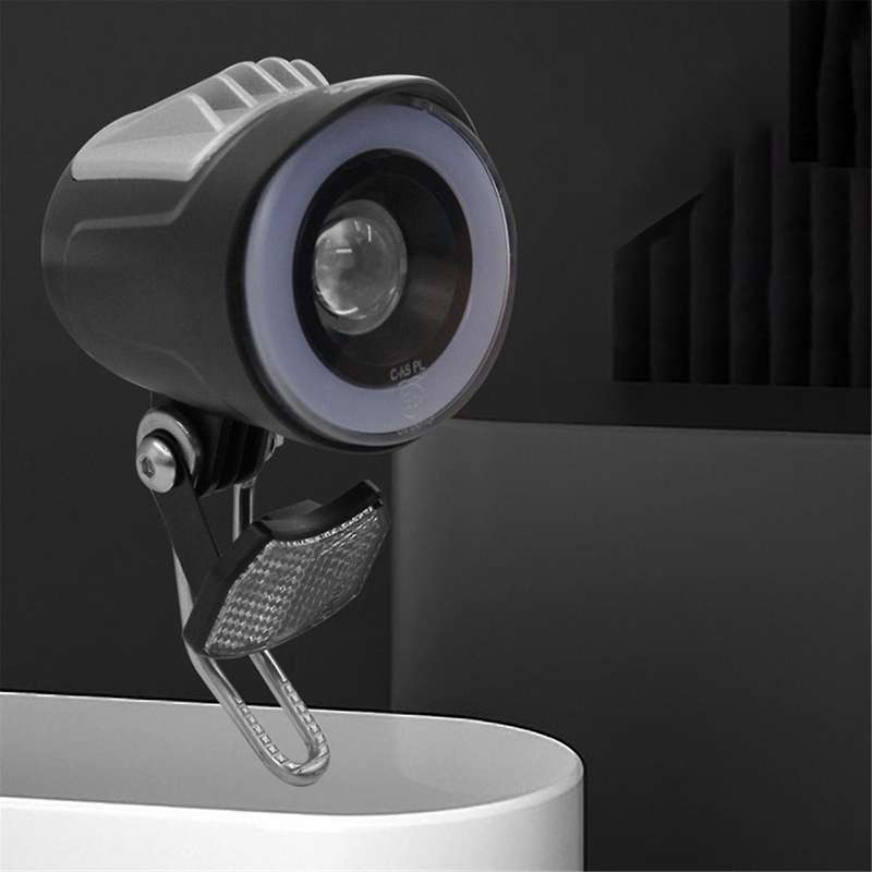 QD228 Electric Bicycle Headlight Ebike Front Light E-Bike Horn Light Electric Scooter Horn Light
